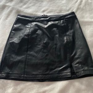 Leather Mini Skirt